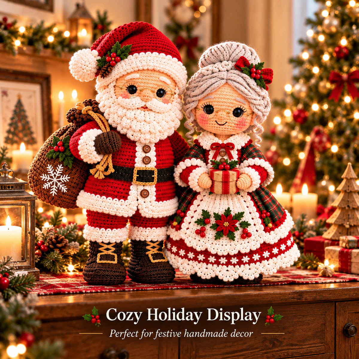 Santa & Mrs. Claus Crochet Pattern Bundle – Christmas Amigurumi PDF