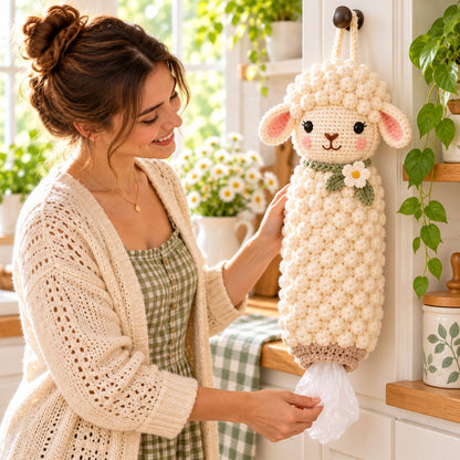 Sheep & Cow Crochet Plastic Bag Holder Pattern Bundle – PDF