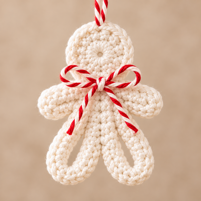 Crochet Gingerbread Ornament Set PDF Pattern – Christmas Tree Decorations