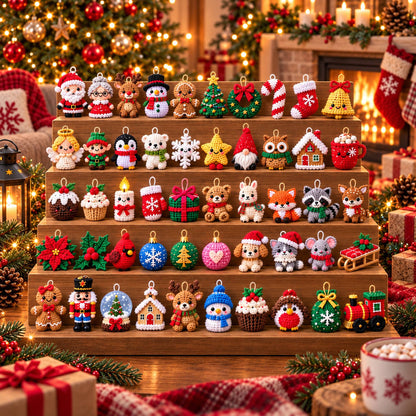 50 Tiny Christmas Pals – Crochet Ornament Patterns Bundle (PDF)