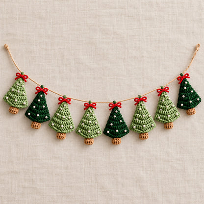 Christmas Tree Garland Crochet Pattern – Christmas Decor PDF