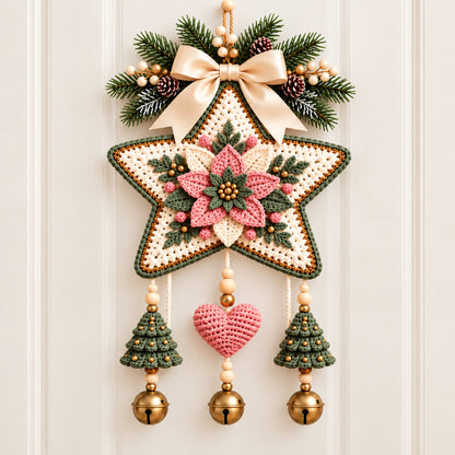 Christmas Star Door Hanging Crochet Pattern – PDF
