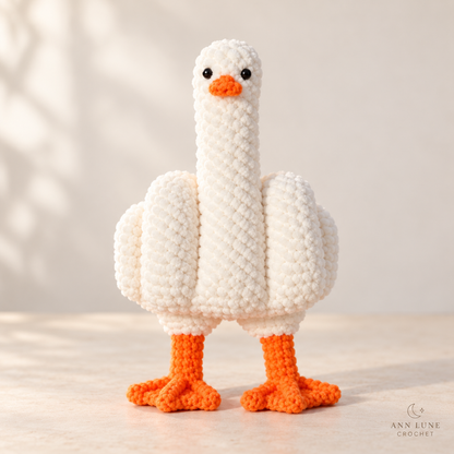 Cute Goose Crochet Pattern – Amigurumi Plush Goose PDF Pattern