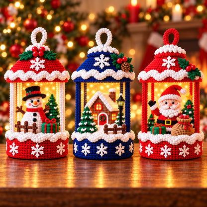 Christmas Lantern Crochet Pattern Bundle – 3 Designs PDF