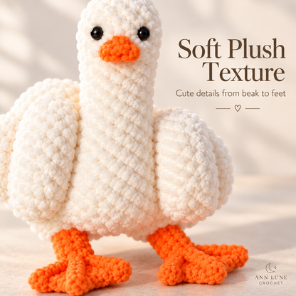 Cute Goose Crochet Pattern – Amigurumi Plush Goose PDF Pattern