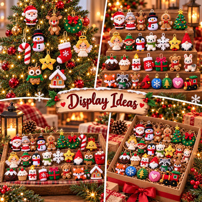 50 Tiny Christmas Pals – Crochet Ornament Patterns Bundle (PDF)