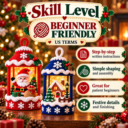 Christmas Lantern Crochet Pattern Bundle – 3 Designs PDF