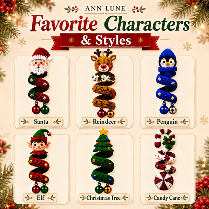 14 Christmas Spiral Crochet Pattern Bundle PDF – Christmas Ornament & Hanging Decor Patterns