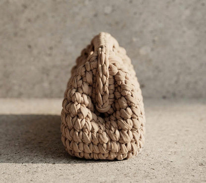Crochet Clasp Bag Pattern PDF | Step-by-Step Beginner Purse Tutorial | T-Shirt Yarn Handbag Pattern