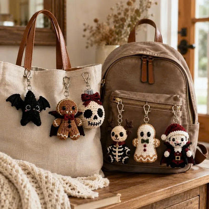 30 Gothic Crochet Keychain Patterns: Holiday Amigurumi PDF Bundle