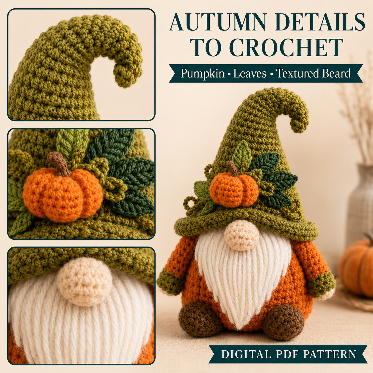 Snowman Spiral Hanging Crochet Pattern PDF | Christmas Amigurumi