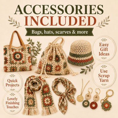 500+ Women’s Crochet Pattern Bundle PDF – Cardigans, Sweaters, Tops, Dresses & Accessories