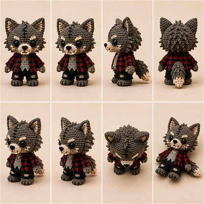 Halloween Crochet Pattern Bundle | 8 Amigurumi Dolls PDF | Witch, Frankenstein, Vampire, Mummy, Skeleton & More