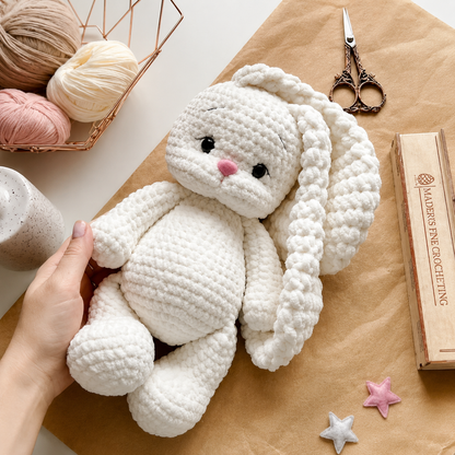 Crochet Bunny Pattern, Amigurumi Rabbit Toy (PDF)