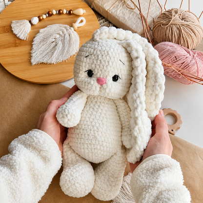 Crochet Bunny Pattern, Amigurumi Rabbit Toy (PDF)