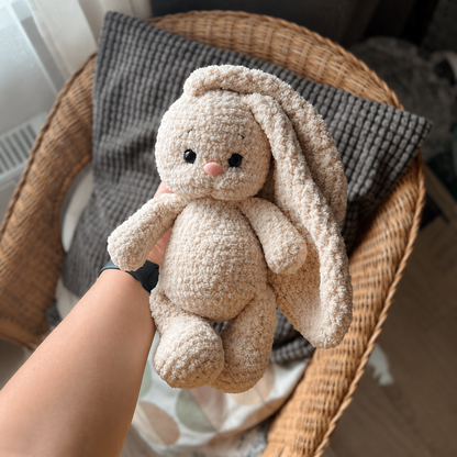 Crochet Bunny Pattern, Amigurumi Rabbit Toy (PDF)