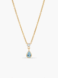Duo Birthstone Drop Necklace