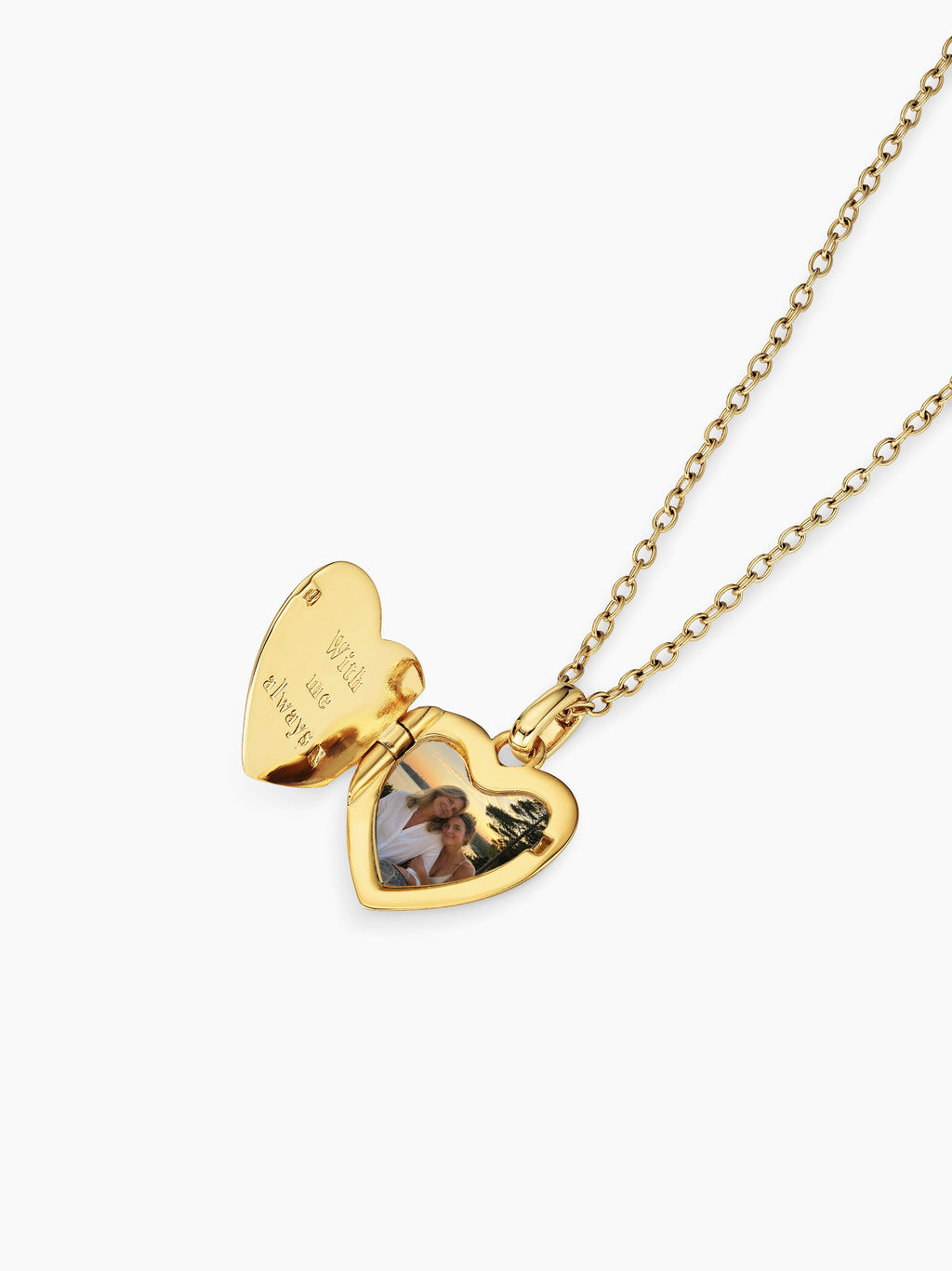 Heart Photo Locket Necklace