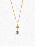 Trio Birthstone Drop Necklace