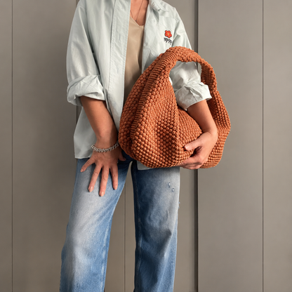 VERA Bag Crochet Pattern PDF, Large Shoulder Bag Tutorial, Zipper or Magnetic Closure, 6 Languages, Instant Download