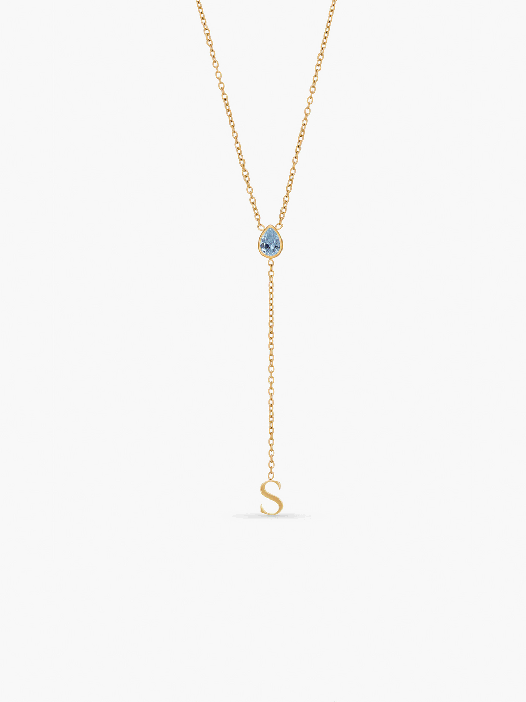 Ayana Initial Birthstone Necklace