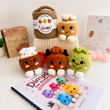 Christmas Dimple Add Ons , Crochet Pattern , Christmas Dimple Modifications , Digital PDF , Festive Amigurumi , Kawaii Plush