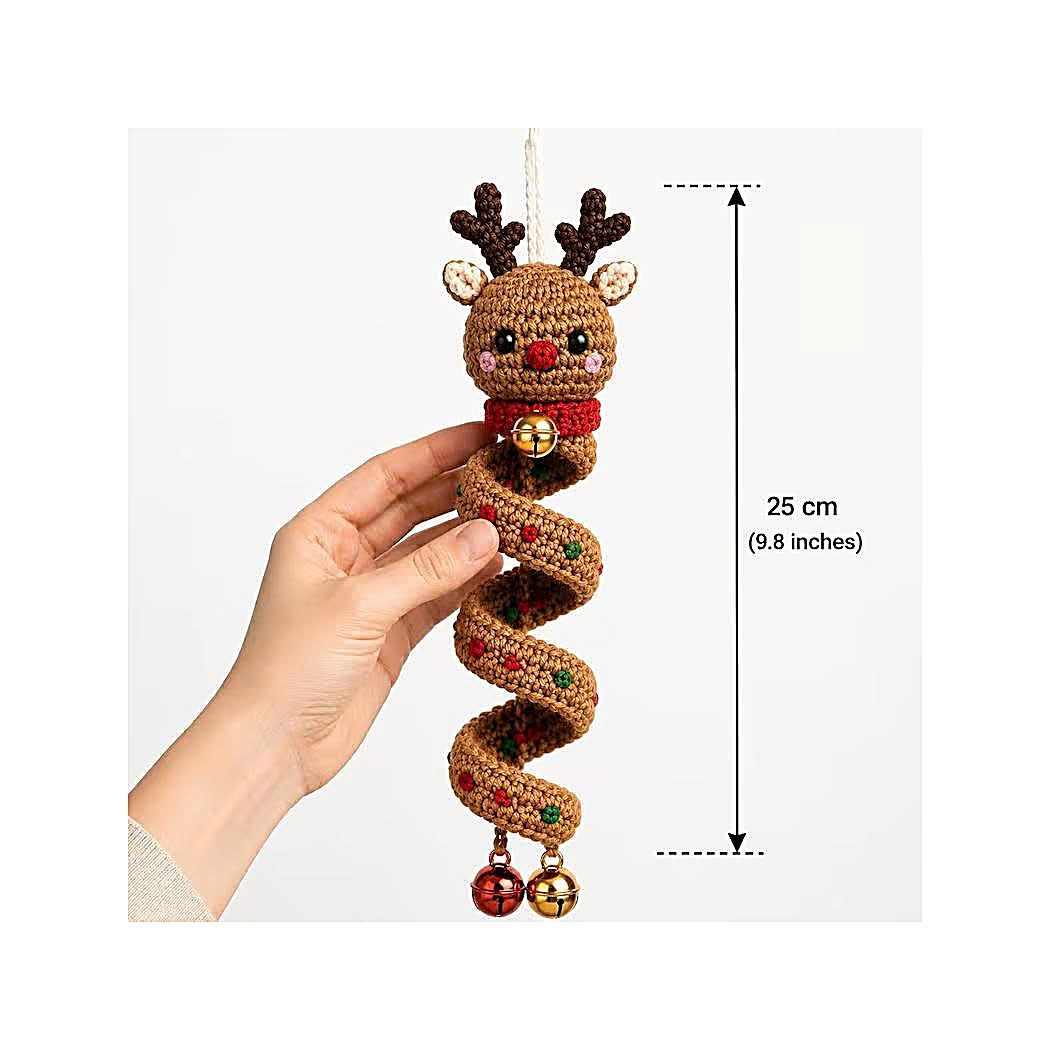 6 Christmas Spiral Ornaments Crochet Bundle Pattern Bundle, 6 Spiral Spinning Craft PDF, Home DecorCreate a festive set of adorable crochet Christmas ornaments with this 6-design Spinning Spiral Ornament Bundle! 🎄✨-TDS