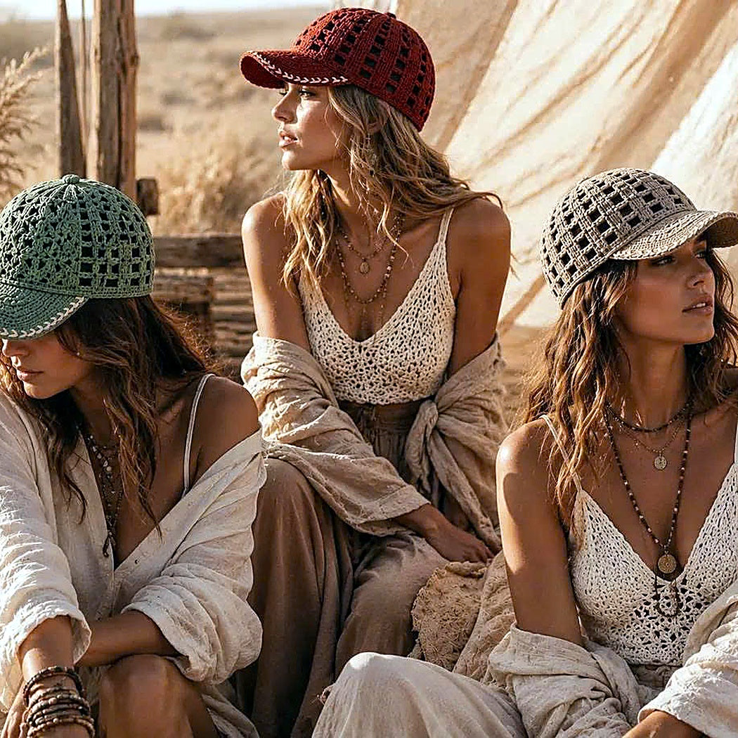 12 Crochet Cap Patterns Bundle | Lace Baseball Hat | Summer Crochet PDF Download|TDS