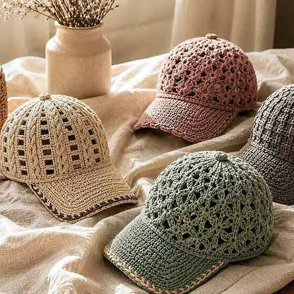 12 Crochet Cap Patterns Bundle | Lace Baseball Hat | Summer Crochet PDF Download|TDS