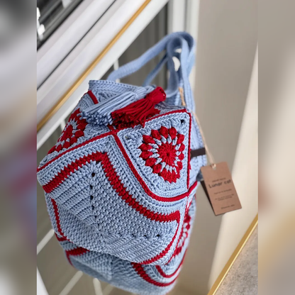 CROCHET PATTERN Market Bag Bicolor