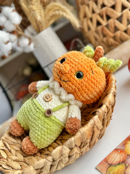 Crochet pattern pumpkin, a plush man pumpkin, cute Halloween decor in PDF In English, pumpkin crochet