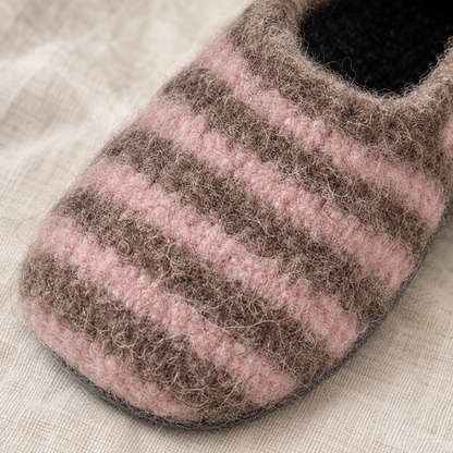Felted Wool Slippers Crochet Pattern PDF – Custom Size House Shoes