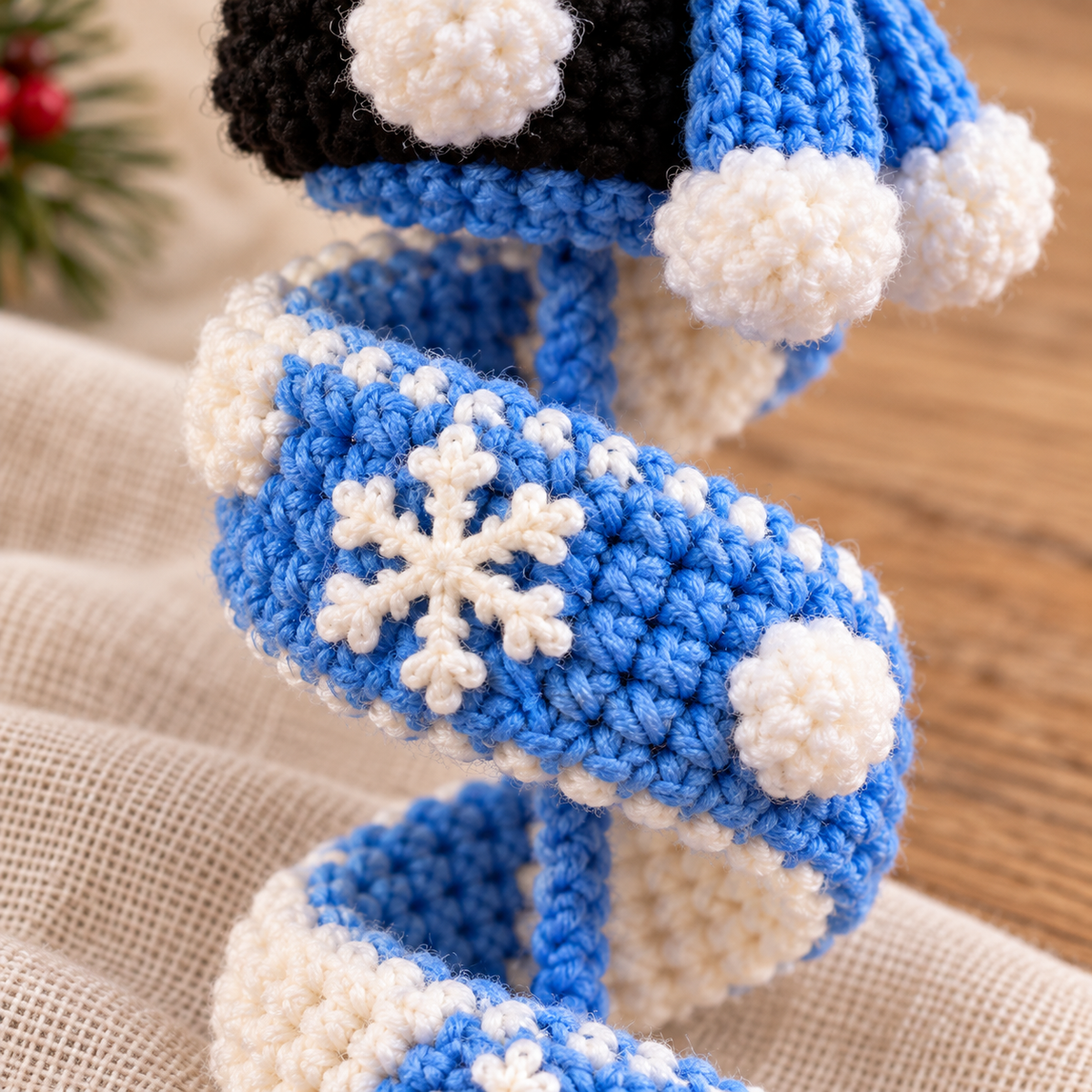 Crochet Christmas Spiral Hanging Ornaments PDF – Santa & Snowman Patterns
