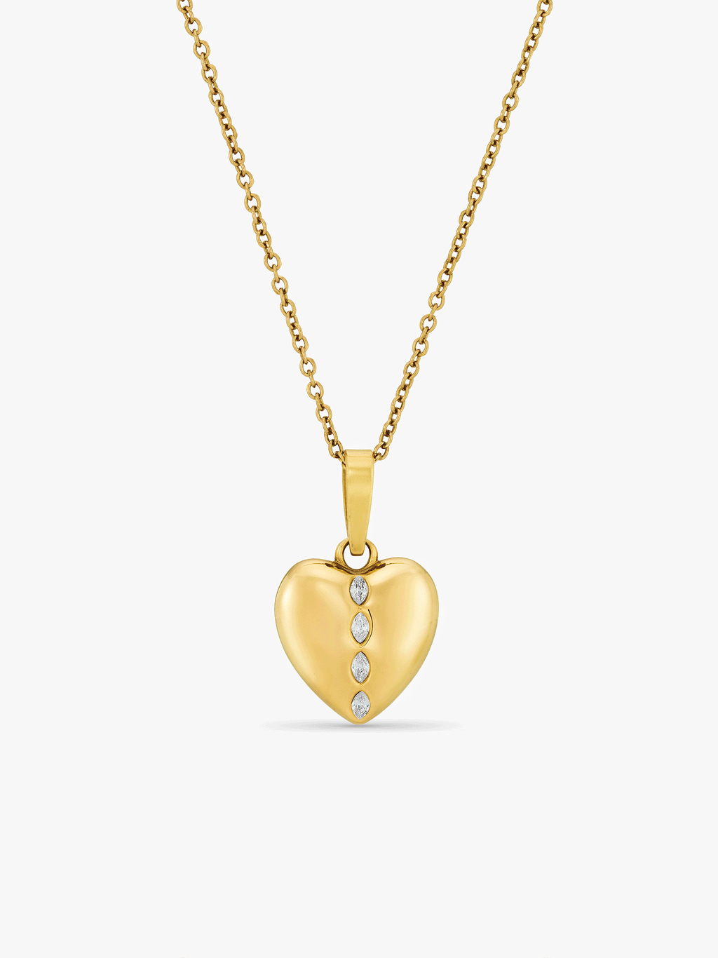 Heart Initial Necklace