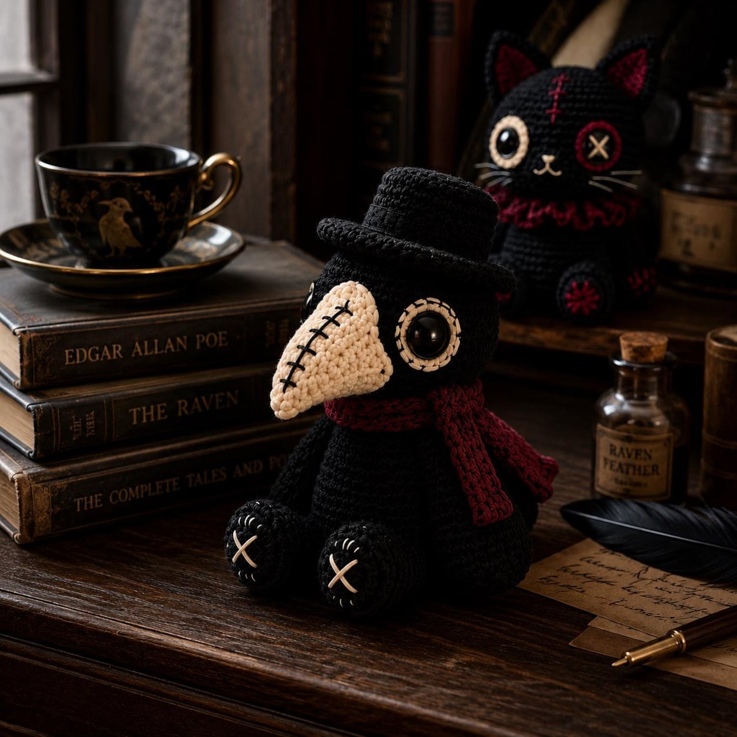 8+ Gothic Amigurumi Crochet Patterns – Creepy Cute Doll Bundle PDF