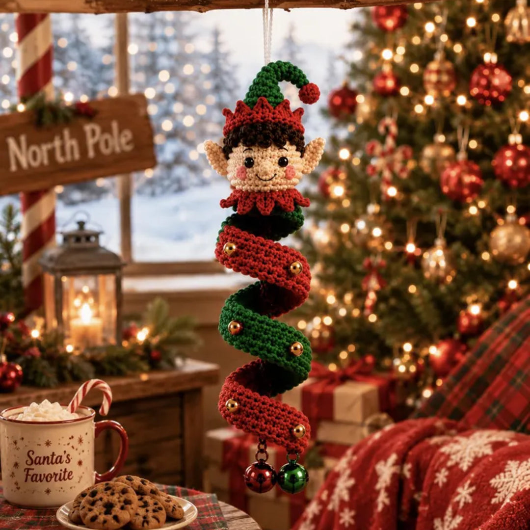 14 in 1 Christmas Crochet Spiral Pattern Bundle PDF, Santa Snowman Reindeer Elf Penguin, Amigurumi Ornament Digital Download.