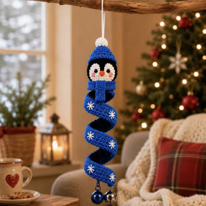 14 in 1 Christmas Crochet Spiral Pattern Bundle PDF, Santa Snowman Reindeer Elf Penguin, Amigurumi Ornament Digital Download.