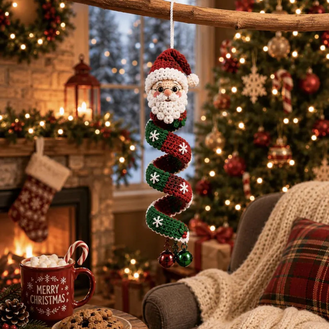 14 in 1 Christmas Crochet Spiral Pattern Bundle PDF, Santa Snowman Reindeer Elf Penguin, Amigurumi Ornament Digital Download.
