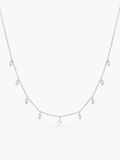 Initial Drop Necklace (Marquise Cut)