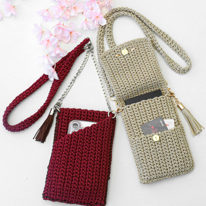 LISBON Crochet Crossbody Phone Purse Pattern PDF, Mini Bag & Phone Holder Tutorial, Step-by-Step Photos and Video, Instant Download