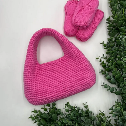 Loma Bag Crochet Pattern | Cotton Hobo Bag | Beginner & Advanced PDF + Video Tutorial