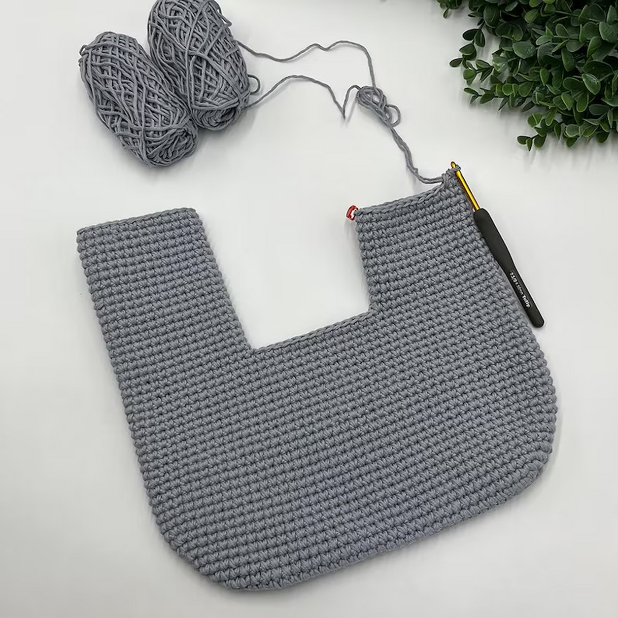 Loma Bag Crochet Pattern | Cotton Hobo Bag | Beginner & Advanced PDF + Video Tutorial