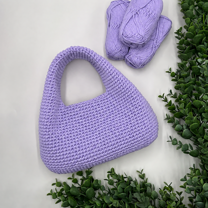 Loma Bag Crochet Pattern | Cotton Hobo Bag | Beginner & Advanced PDF + Video Tutorial