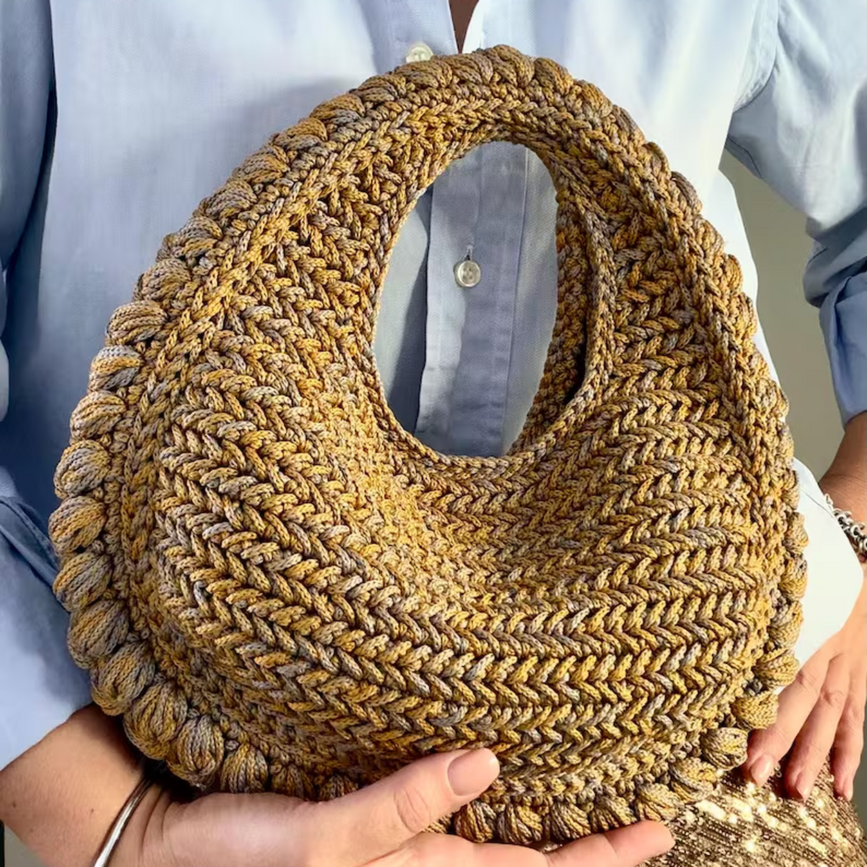 Mini SEVILLE Bag Crochet Pattern | Summer Handbag Tutorial | Crochet Purse PDF | 5 Languages