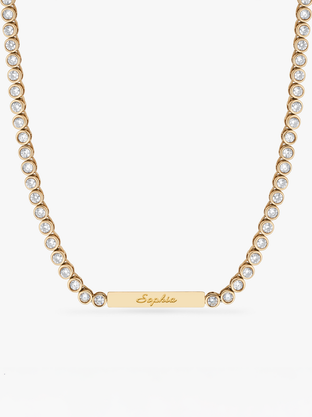 Tennis Name Necklace