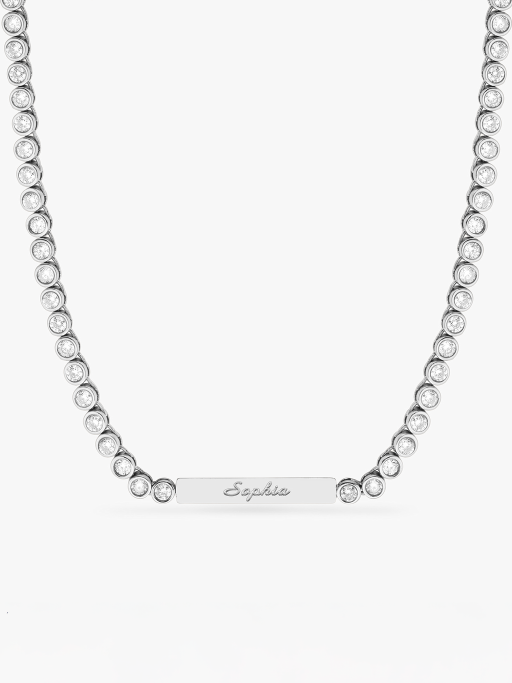 Tennis Name Necklace