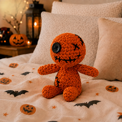 Voodoo Doll Crochet Pattern PDF | Halloween Amigurumi | Gothic Plush Doll | Beginner Crochet Tutorial | Instant Download