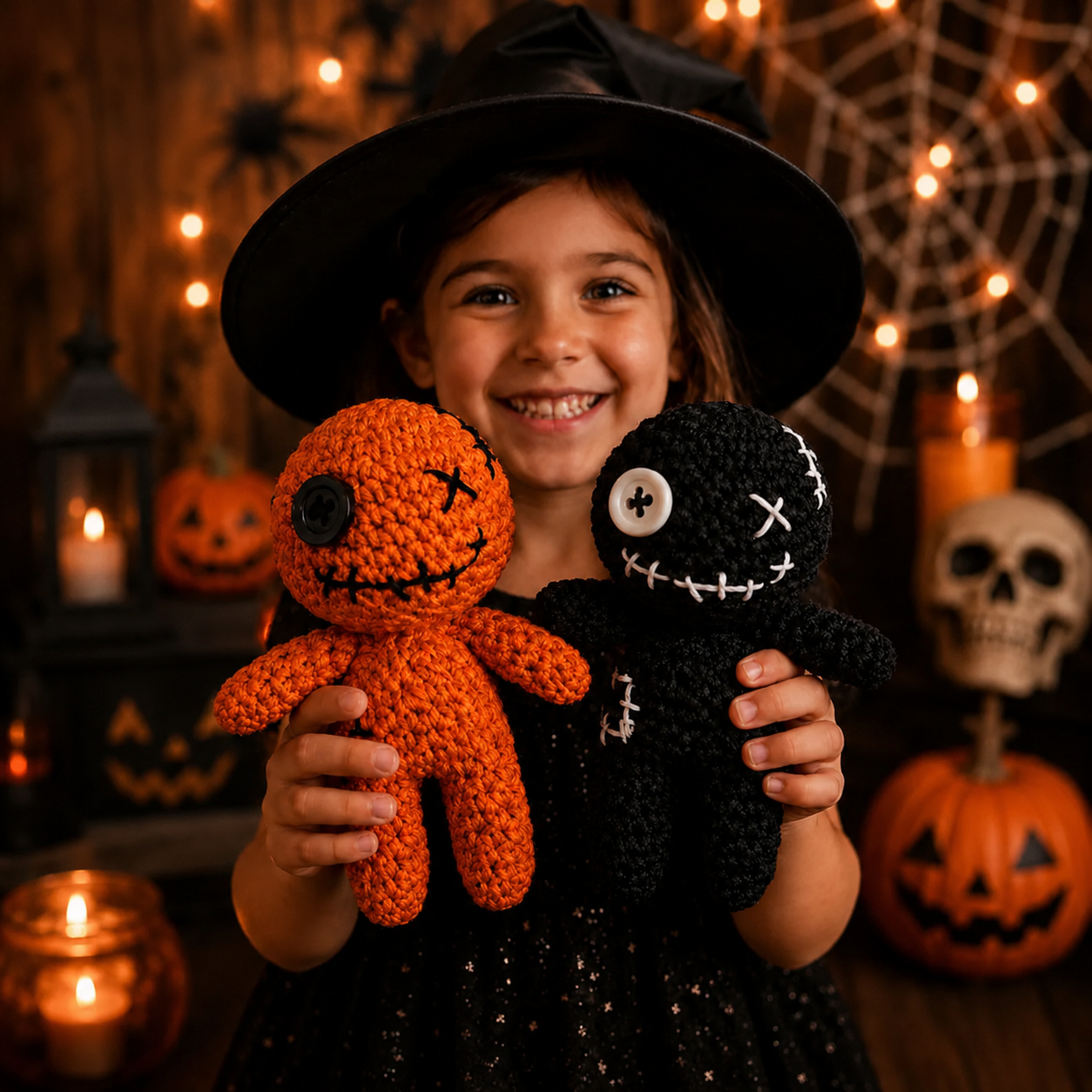Voodoo Doll Crochet Pattern PDF | Halloween Amigurumi | Gothic Plush Doll | Beginner Crochet Tutorial | Instant Download
