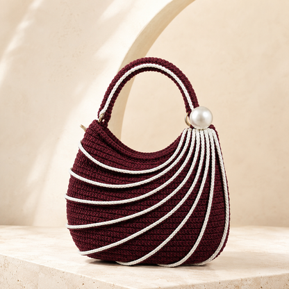 Wavy Handbag Crochet Pattern PDF | Easy Shoulder Bag Pattern with Step-by-Step Video Tutorial | Beginner-Friendly DIY Bag | Instant Download